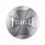 "Trailer" Maltese Cross Air Valve Knob Candy Color Sticker Only - Liquid Silver