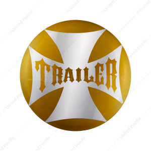 "Trailer" Maltese Cross Air Valve Knob Candy Color Sticker Only