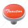 "Tractor" Short Air Valve Knob - Red Aluminum Sticker