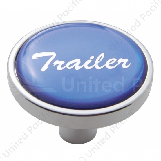 "Trailer" Short Air Valve Knob - Blue Glossy Sticker