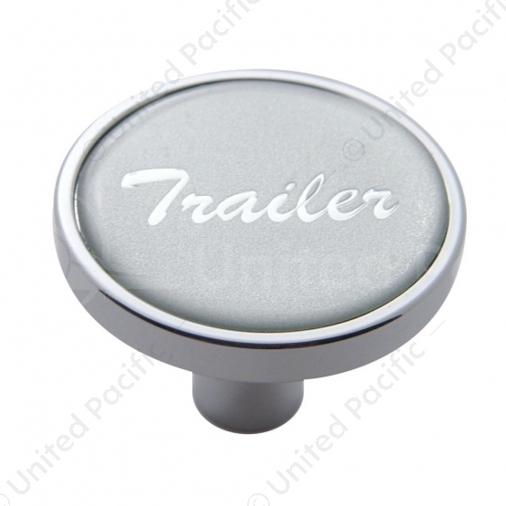 "Trailer" Short Air Valve Knob - Silver Glossy Sticker