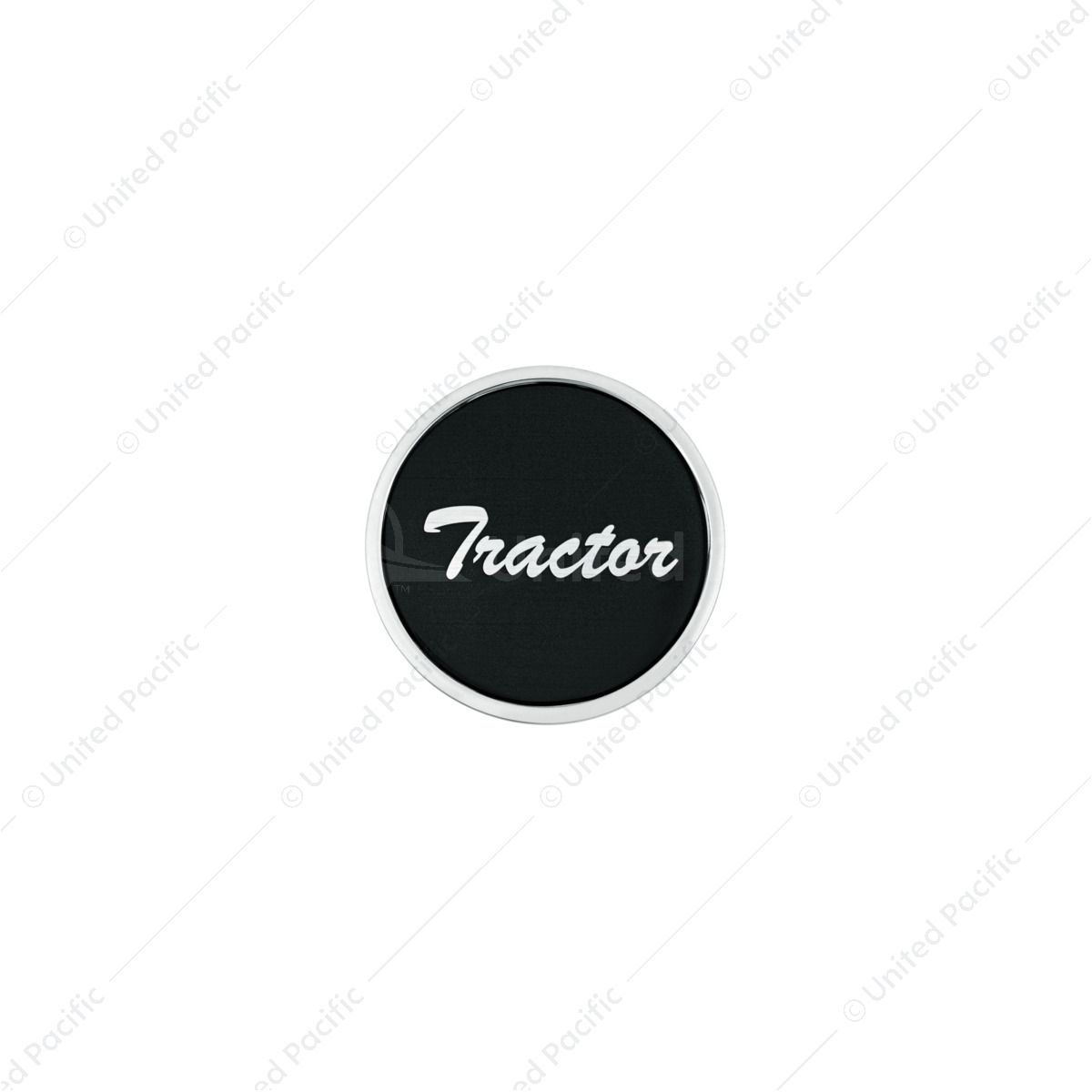 "Tractor" Long Air Valve Knob - Black Glossy Sticker