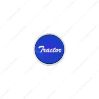 "Tractor" Long Air Valve Knob - Blue Glossy Sticker