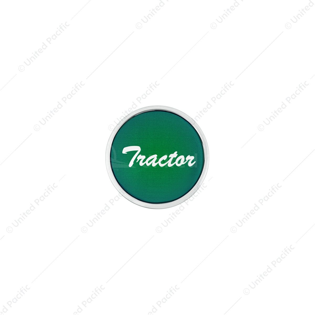 "Tractor" Long Air Valve Knob - Green Glossy Sticker
