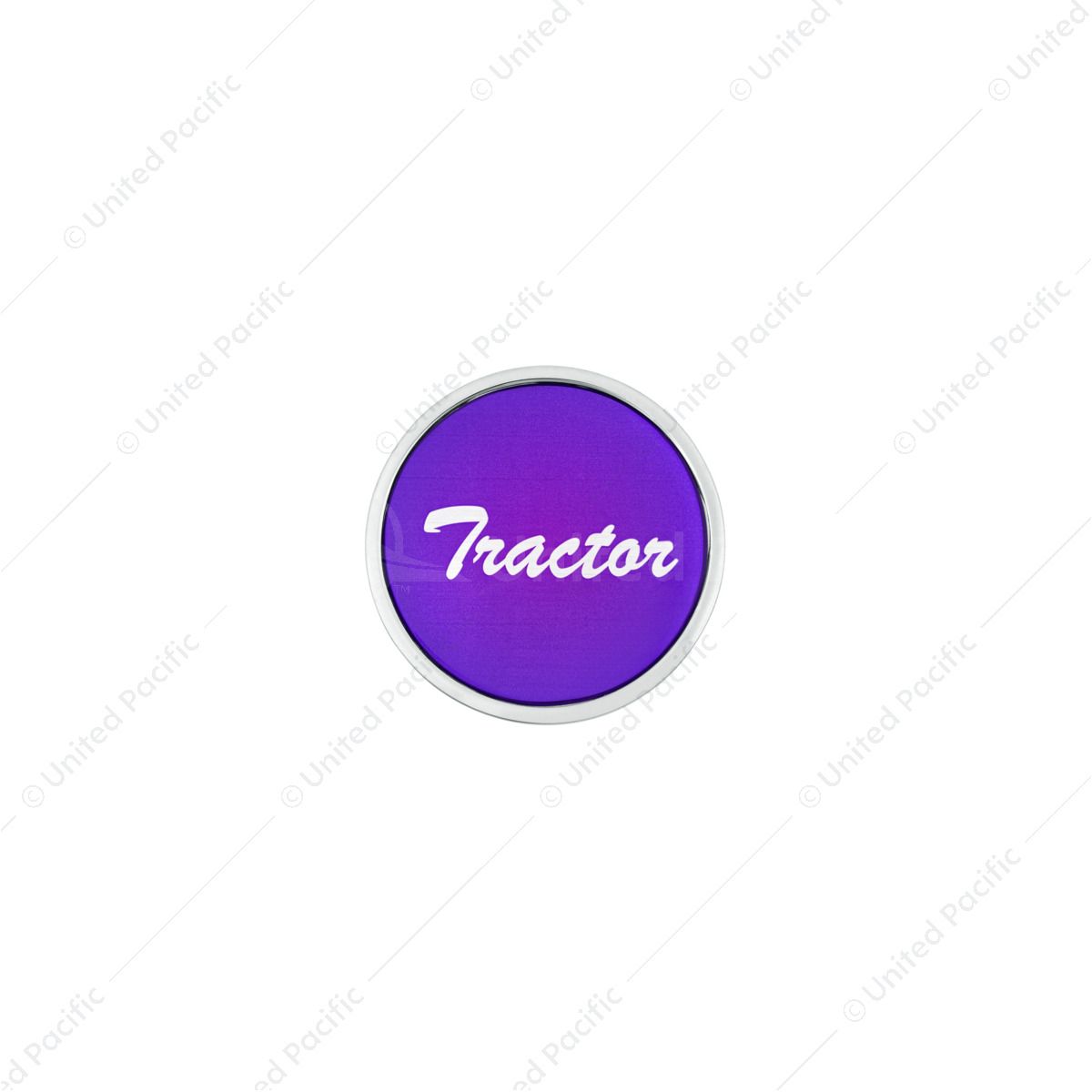 "Tractor" Long Air Valve Knob - Purple Glossy Sticker