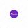 "Tractor" Long Air Valve Knob - Purple Glossy Sticker