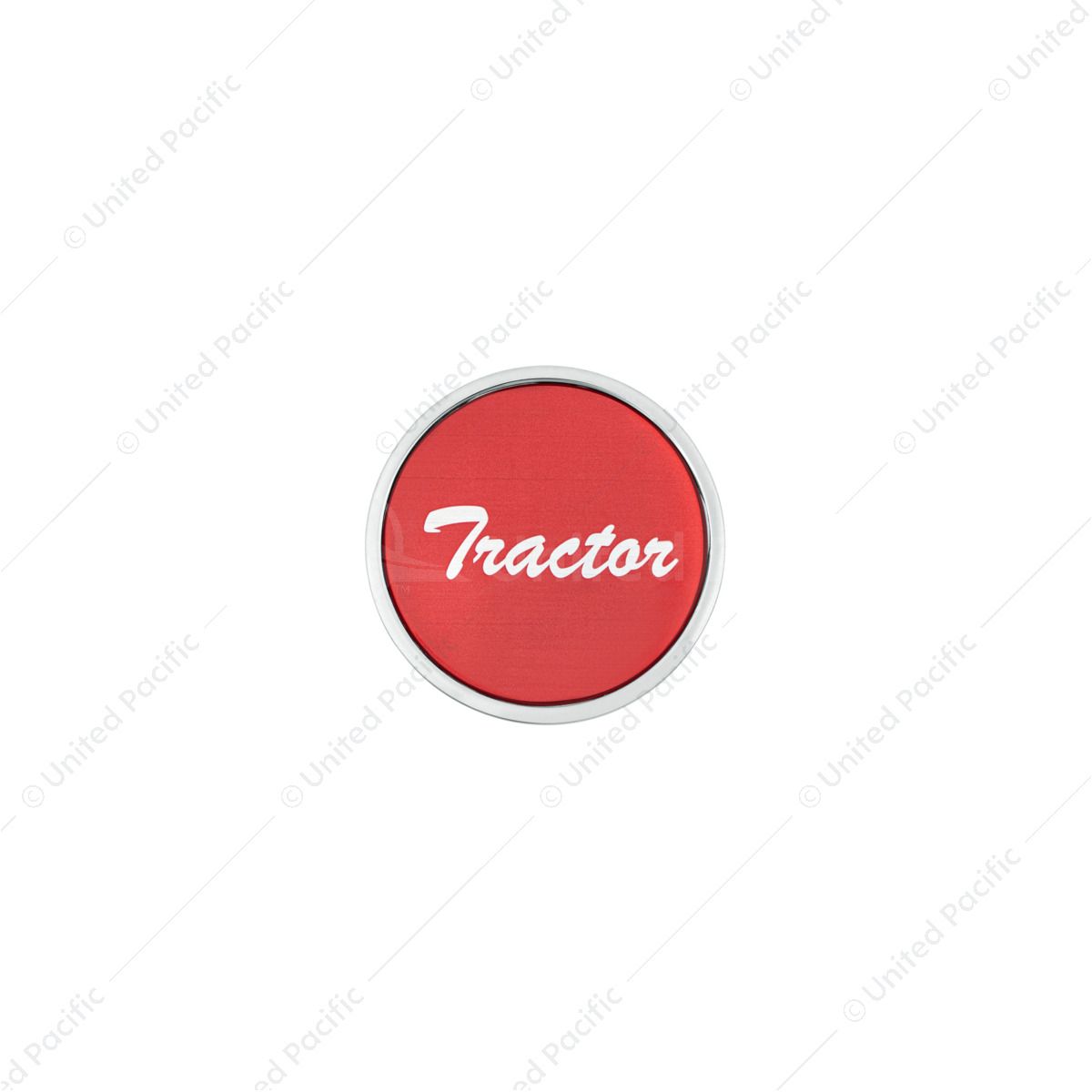 "Tractor" Long Air Valve Knob - Red Glossy Sticker