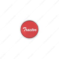 "Tractor" Long Air Valve Knob - Red Glossy Sticker