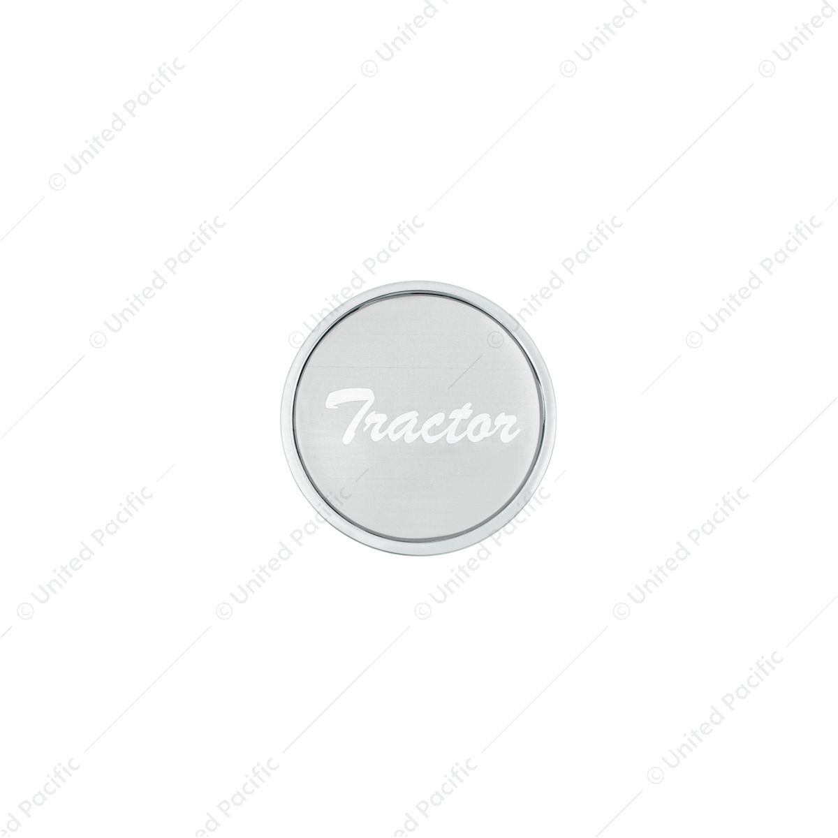 "Tractor" Long Air Valve Knob - Silver Glossy Sticker
