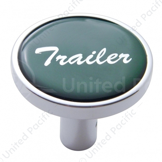"Trailer" Long Air Valve Knob - Green Glossy Sticker