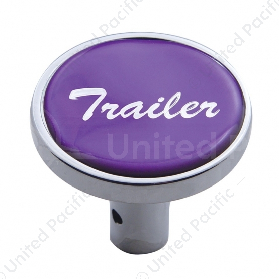"Trailer" Long Air Valve Knob - Purple Glossy Sticker