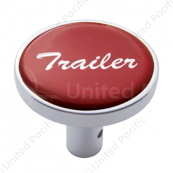 "Trailer" Long Air Valve Knob - Red Glossy Sticker