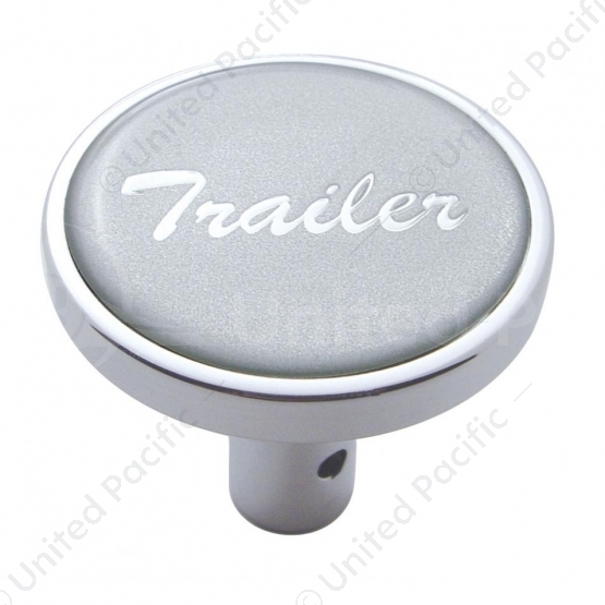 "Trailer" Long Air Valve Knob - Silver Glossy Sticker