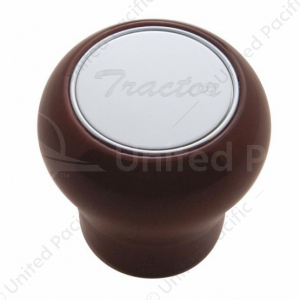 Wood Air Valve Knob - Stainless Plaque