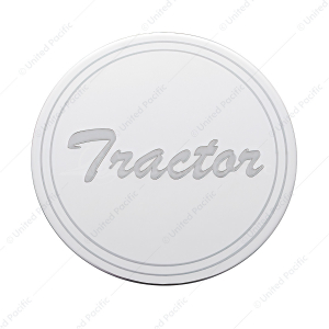 Stainless Air Valve Knob Plaque Only - Cursive Script