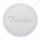 "Trailer" Stainless Air Valve Knob Plaque Only - Cursive Script