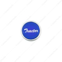 "Tractor" Deluxe Air Valve Knob - Blue Glossy Sticker