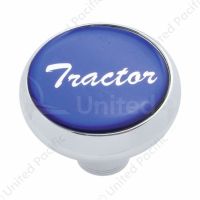 "Tractor" Deluxe Air Valve Knob - Blue Glossy Sticker