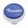 "Tractor" Deluxe Air Valve Knob - Blue Glossy Sticker