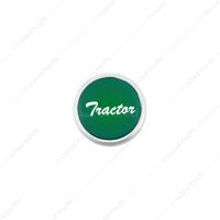 "Tractor" Deluxe Air Valve Knob - Green Glossy Sticker