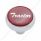 "Tractor" Deluxe Air Valve Knob - Red Glossy Sticker