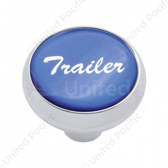 "Trailer" Deluxe Air Valve Knob - Blue Glossy Sticker