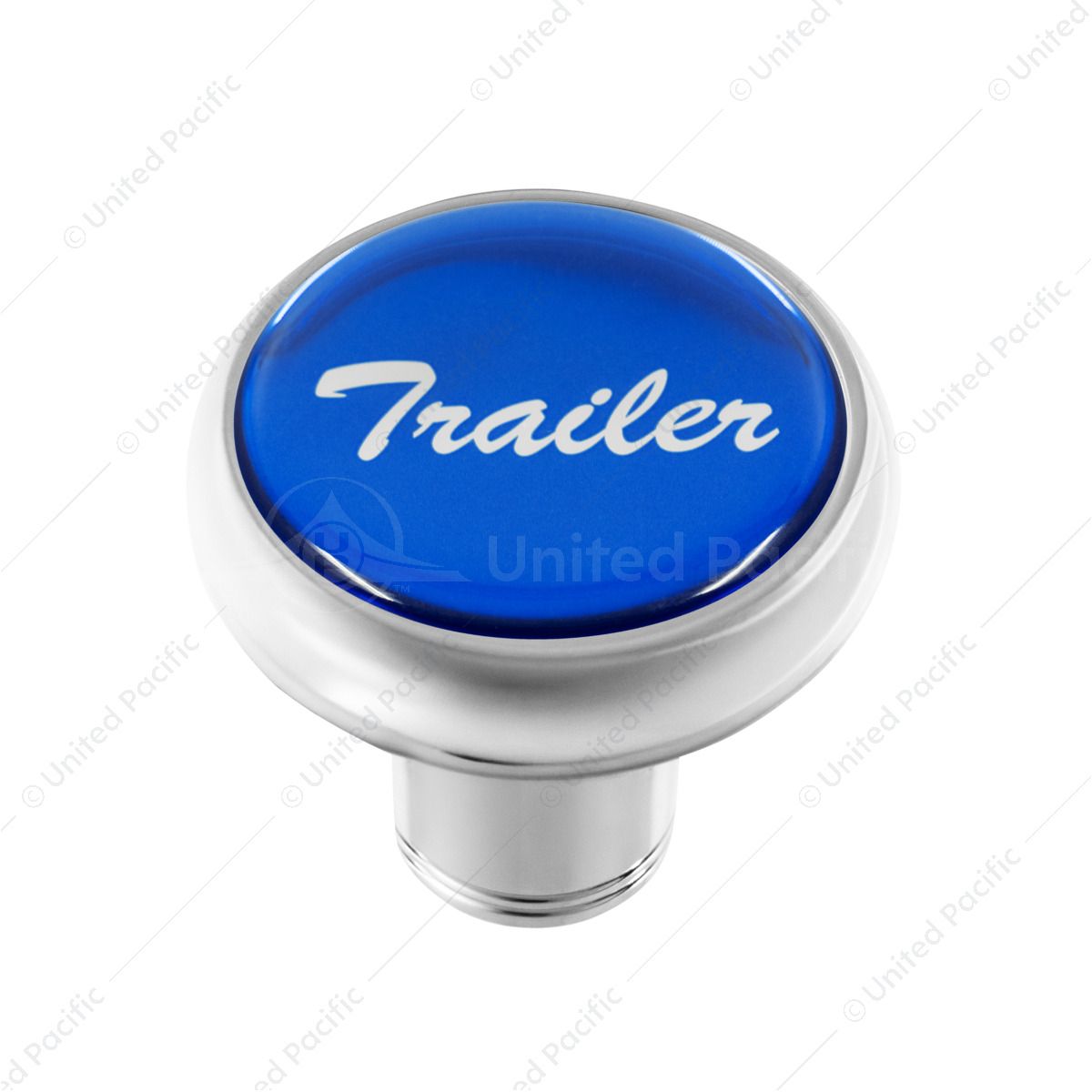 "Trailer" Deluxe Air Valve Knob - Blue Glossy Sticker