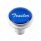 "Trailer" Deluxe Air Valve Knob - Blue Glossy Sticker