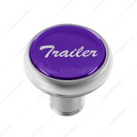 "Trailer" Deluxe Air Valve Knob - Purple Glossy Sticker