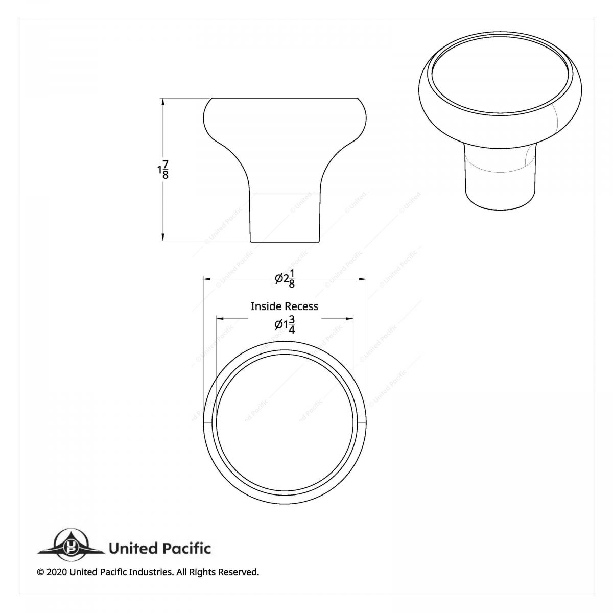 "Trailer" Deluxe Air Valve Knob - Purple Glossy Sticker
