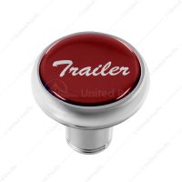 "Trailer" Deluxe Air Valve Knob - Red Glossy Sticker