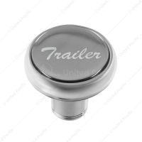 "Trailer" Deluxe Air Valve Knob - Silver Glossy Sticker
