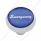 "Emergency" Deluxe Air Valve Knob - Blue Glossy Sticker