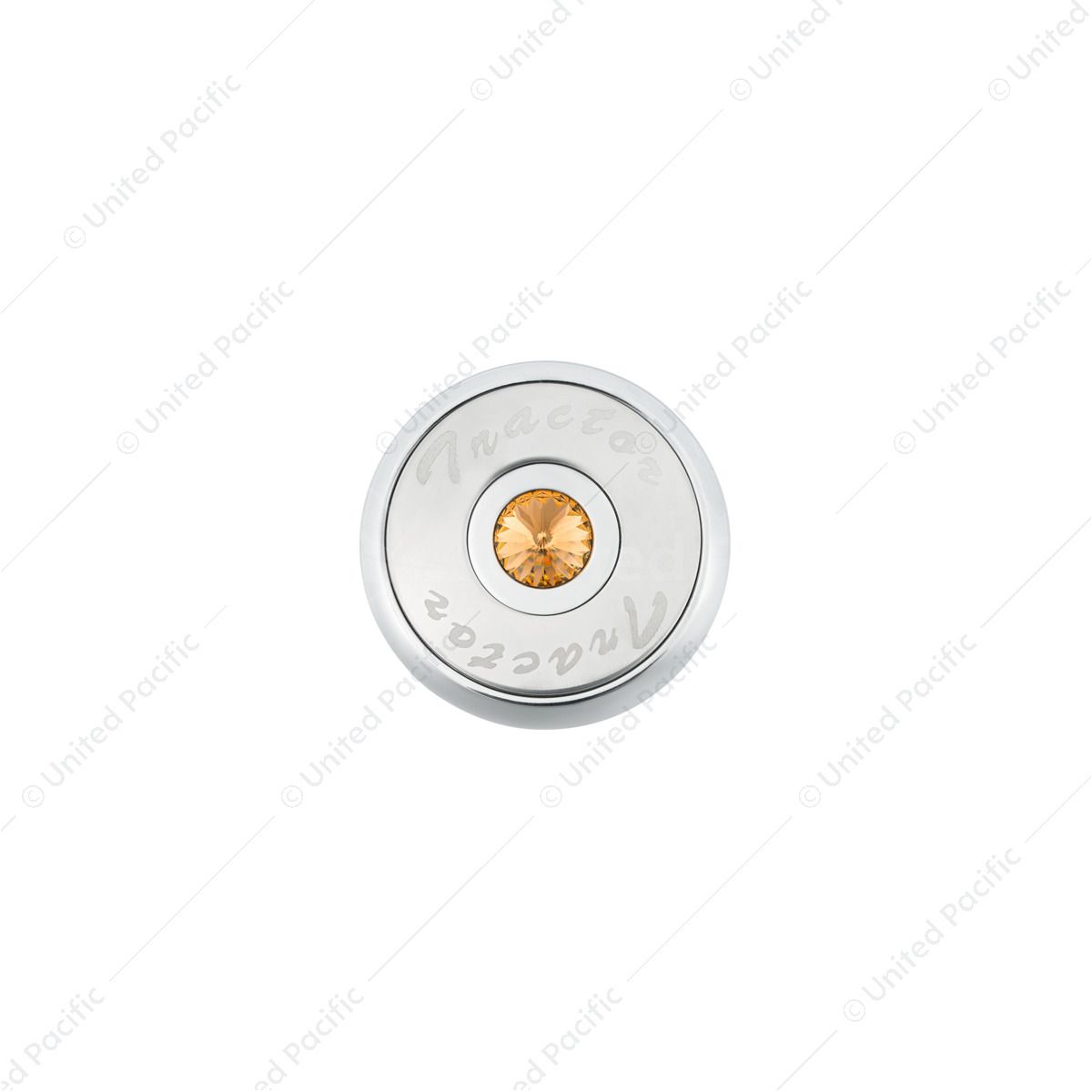 "Tractor" Deluxe Air Valve Knob - Amber Crystal