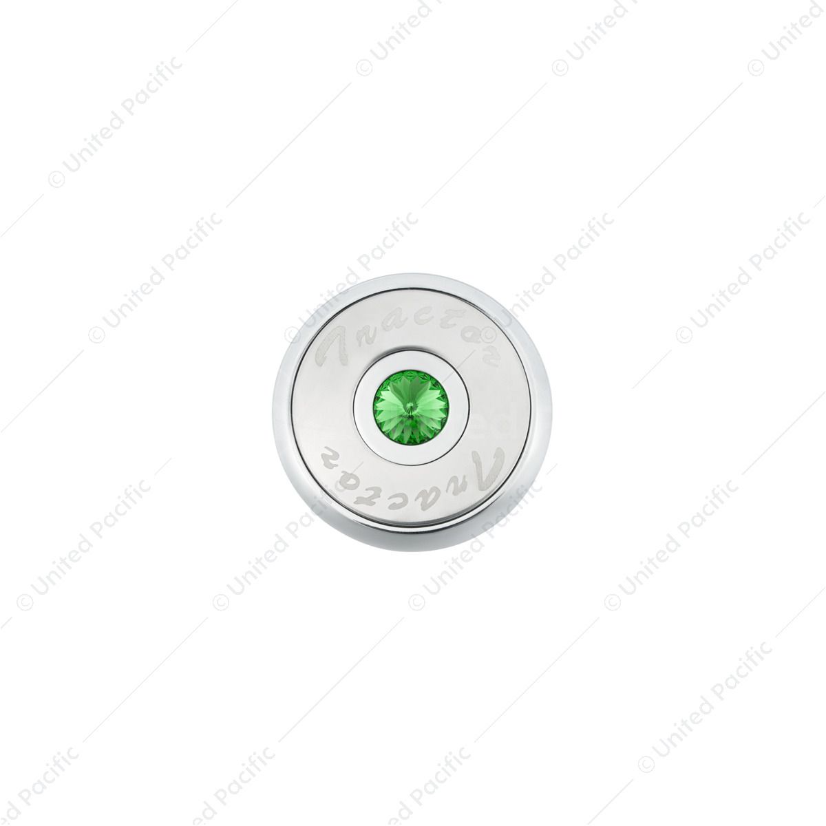 "Tractor" Deluxe Air Valve Knob - Green Crystal