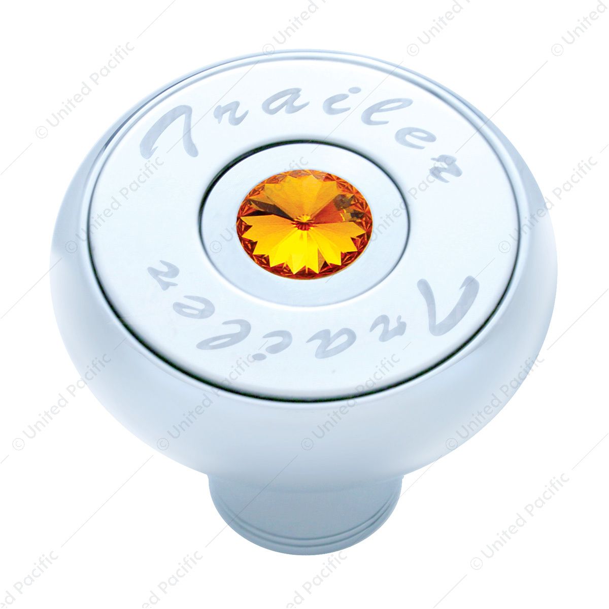 "Trailer" Deluxe Air Valve Knob - Amber Crystal