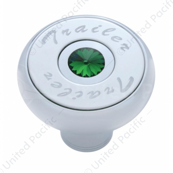 "Trailer" Deluxe Air Valve Knob - Green Crystal