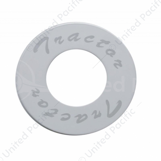 "Tractor" Stainless Deluxe Air Valve Knob Plaque Only