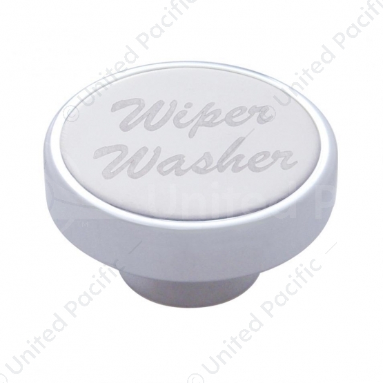 "Wiper/Washer" Dash Knob With Stainless Plaque