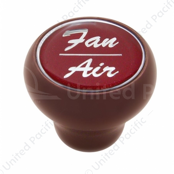 "Fan/Air" Wood Deluxe Dash Knob - Red Glossy Sticker