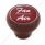"Fan/Air" Wood Deluxe Dash Knob - Red Glossy Sticker