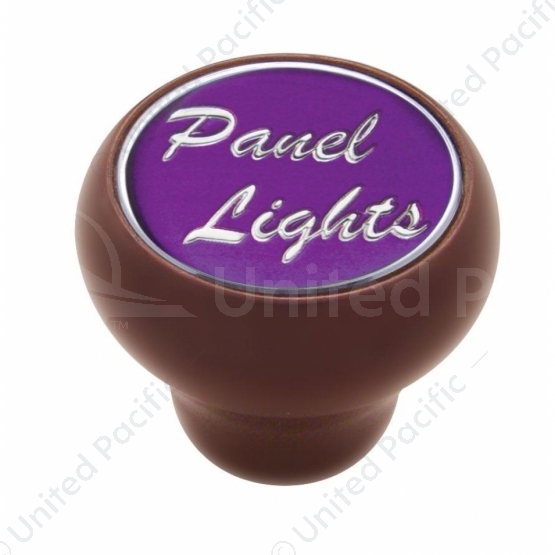 "Panel Lights" Wood Deluxe Dash Knob - Purple Glossy Sticker