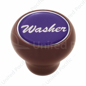 "Washer" Wood Deluxe Dash Knob With Glossy Sticker