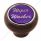 "Wiper/Washer" Wood Deluxe Dash Knob - Purple Glossy Sticker