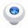 Small Deluxe Dash Knob With Blue Crystal