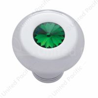 Small Deluxe Dash Knob With Green Crystal