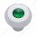 Small Deluxe Dash Knob With Green Crystal