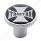 "Tractor" Air Valve Knob - Black Maltese Cross Sticker