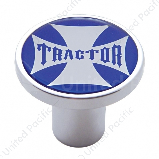 "Tractor" Air Valve Knob - Blue Maltese Cross Sticker