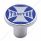"Tractor" Air Valve Knob - Blue Maltese Cross Sticker